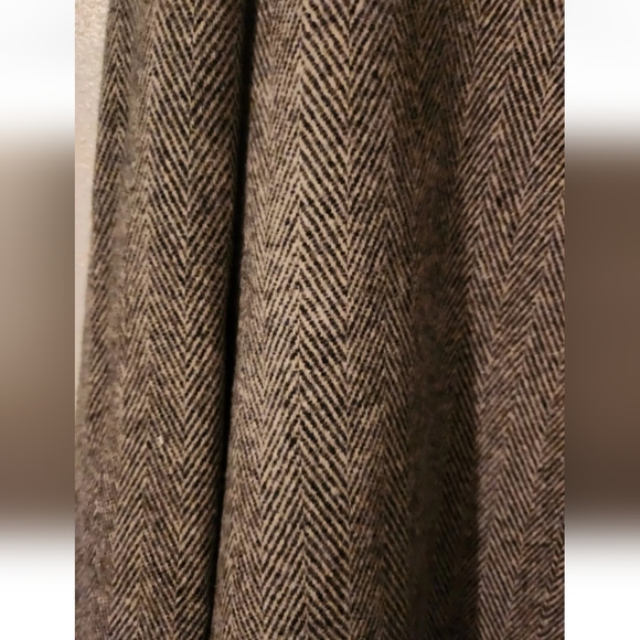 Winter Time by HERMAN KAY Wool Jacket Coat Overcoat Button Herringbone Size 16W - Picture 3 of 5